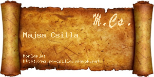 Majsa Csilla névjegykártya